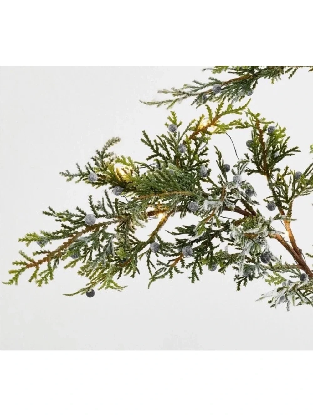 Pottery Barn 4ft Lighted Branch Faux Tree Berry LED Rustic Decor NWT
